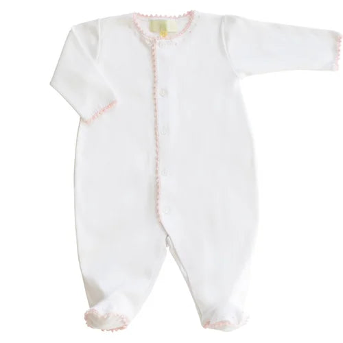 Pixie Lily Pink Jersey Footy Romper